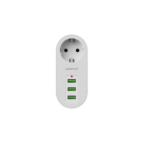 Polosmart MP11 3 Usb'li Termal Akım Korumalı Beyaz Priz