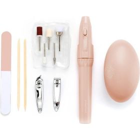 Polosmart PSC23 Pilli Pembe Manikür Pedikür Bakım Seti