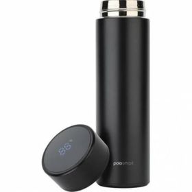 PoloSmart PSH01 Siyah Led Göstergeli Dijital Termos