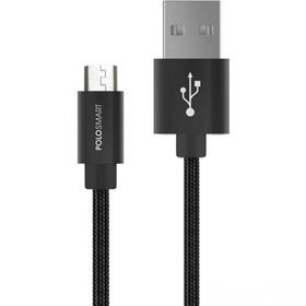 PoloSmart PSM07 1 Metre Siyah Lightning Hızlı Şarj Kablosu