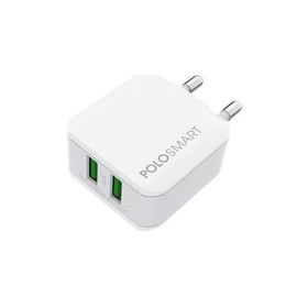 PoloSmart PSM15 Beyaz 2'li USB Duvar Şarjı