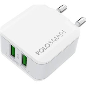 PoloSmart PSM15 Beyaz 2'li USB Duvar Şarjı