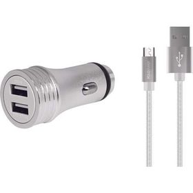 PoloSmart PSM45 50 cm 2'li Araç Şarjı Micro USB Android Şarj Kablosu