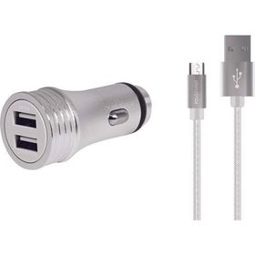 PoloSmart PSM45 50 cm 2'li Araç Şarjı Micro USB Android Şarj Kablosu
