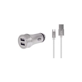 PoloSmart PSM45 50 cm 2'li Araç Şarjı Micro USB Android Şarj Kablosu