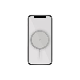 PoloSmart PSM68 Beyaz Magesafe Mıknatıslı Kablosuz Şarj Cihazı