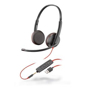 Poly Blackwire 3225 Siyah Headset Saç Bandı Kulaklık