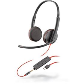 Poly Blackwire 3225 Siyah Headset Saç Bandı Kulaklık