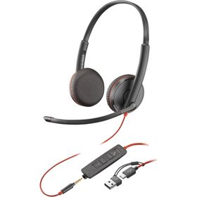 Poly Blackwire 3225 Siyah Headset Saç Bandı Kulaklık