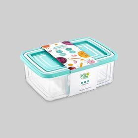 Poly Time E-482 3'lü Dikdörtgen Saklama Kabı