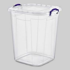 Poly Time E630 50 lt Plastik Kare Şeffaf Bakliyat Kovası
