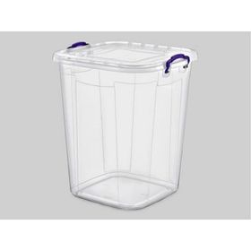 Poly Time E630 50 lt Plastik Kare Şeffaf Bakliyat Kovası