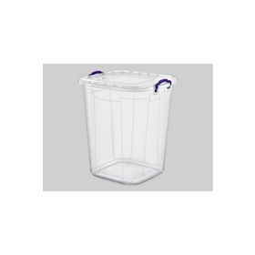 Poly Time E630 50 lt Plastik Kare Şeffaf Bakliyat Kovası