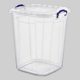 Poly Time E630 50 lt Plastik Kare Şeffaf Bakliyat Kovası