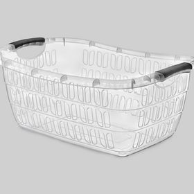 Poly Time Plastik Köşeli Şeffaf Çamaşır Sepeti