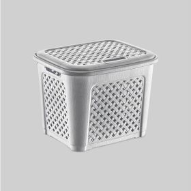 Poly Time Rattan Kapaklı Çamaşır Sepeti