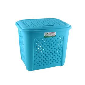 Poly Time Rattan Kapaklı Çamaşır Sepeti