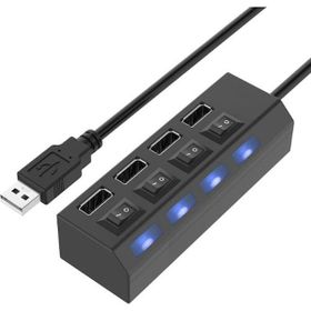 Polygold 4 Usb Port Anahtarlı Işıklı Çoğaltıcı Switch