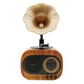 Polygold B5 Nostaljik Gramafon Tasarım Yüksek Ses Kaliteli Mini Bluetooth Hoparlör