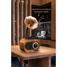Polygold B5 Nostaljik Mini Gramofon Bluetooth Speaker
