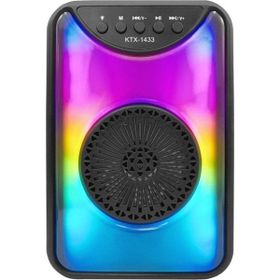 Polygold KTX-1433 Siyah RGB Işıklı Bluetooth Hoparlör