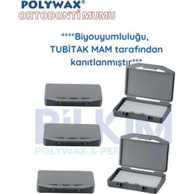 POLYWAX Ortodontik Wax 5 Adet Vanilya Aromalı Ortodonti Braket Diş Teli Mumu