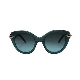 Pomellato PM0004S 002 50 Kadın Yeşil Çekik Çerçeve Güneş Gözlüğü