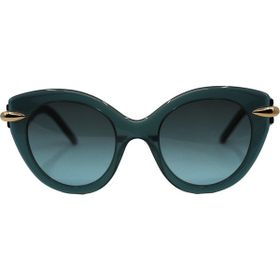 Pomellato PM0004S 002 50 Kadın Yeşil Çekik Çerçeve Güneş Gözlüğü