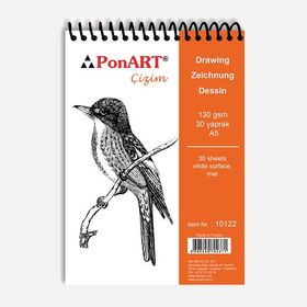 Ponart 10 122 130 gr A5 30 Yaprak Resim ve Çizim Blok