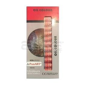 Ponart 12x12 ml O1212 Yağlı Boya Seti