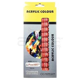 Ponart 12x12 ml Set Akrilik Boya