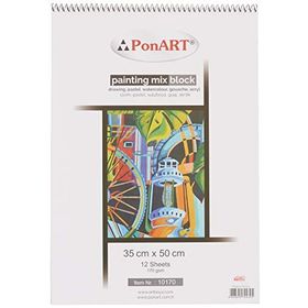 Ponart 35x50 cm 12 Yaprak Painting Mix Blok
