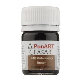 Ponart 440 GlasArt 20 ml Kahverengi Vitray Boyası