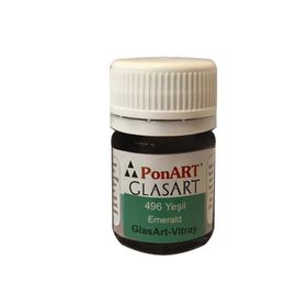 Ponart 496 GlasArt 20 ml Yeşil Vitray Boyası