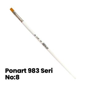 Ponart 983 Seri Düz Kesik Uçlu Fırça