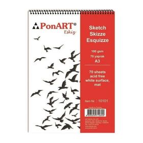 Ponart A3 Eskiz 70 Yaprak Blok