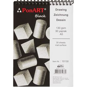 Ponart Black A5 30 Yaprak Blok