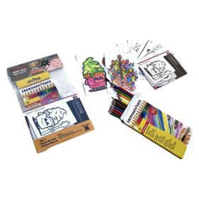 Ponart Boyama Kartı Suluboya Kalemi İle Set PHS-17