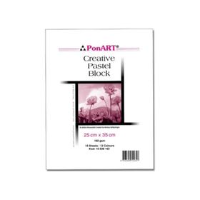 Ponart Creative Pastel Blok 25x35 cm 15 Yaprak Renkli Resim Defteri - 10 628 162