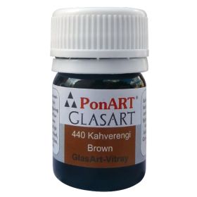Ponart Glass Art 20 ml Kahverengi Cam Boyası