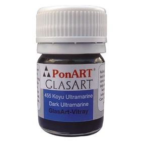 Ponart Glass Art 20 ml Koyu Ultramarine Cam Boyası