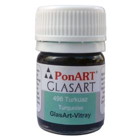 Ponart Glass Art 20 ml Turkuaz Cam Boyası