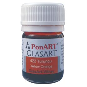 Ponart Glass Art 20 ml Turuncu Cam Boyası