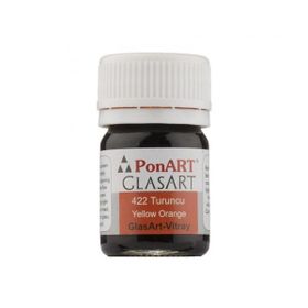Ponart Glass Art 20 ml Turuncu Cam Boyası