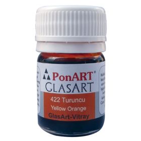 Ponart Glass Art 20 ml Turuncu Cam Boyası