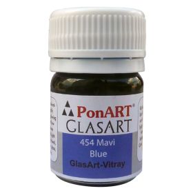 Ponart Glass Art 20 ml Vitray Mavi Cam Boyası