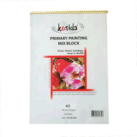 Ponart Kosida Primary Painting Mix Blok Spralli A3 Karma Resim Defteri