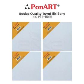 Ponart PTB-15x15 Basics Quality 15x15 cm 4lü Tuval