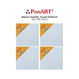 Ponart PTB-15x15 Basics Quality 15x15 cm 4lü Tuval