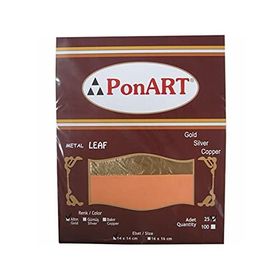 Ponart PVG-1055 14x14 cm Altın Renk 25 Yaprak Varak